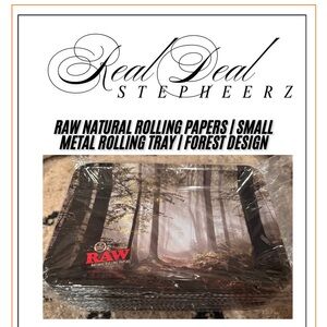 RAW small Metal forest Rolling Tray